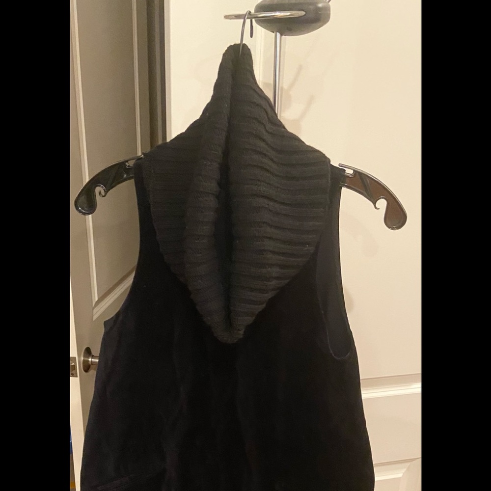 THEORY black velvet mock neck dress